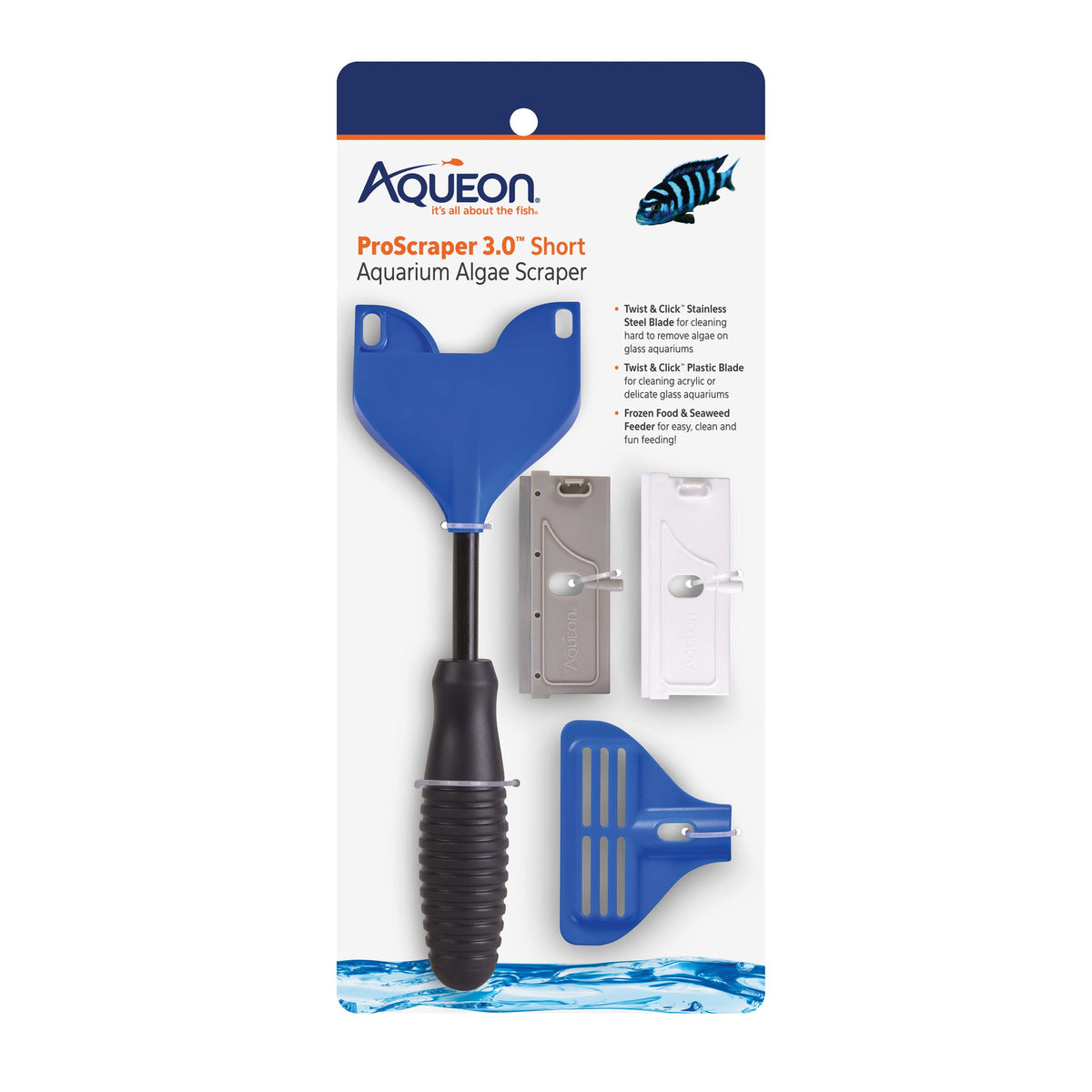 Aqueon - ProScraper 3.0 Short Aquarium Algae Scraper