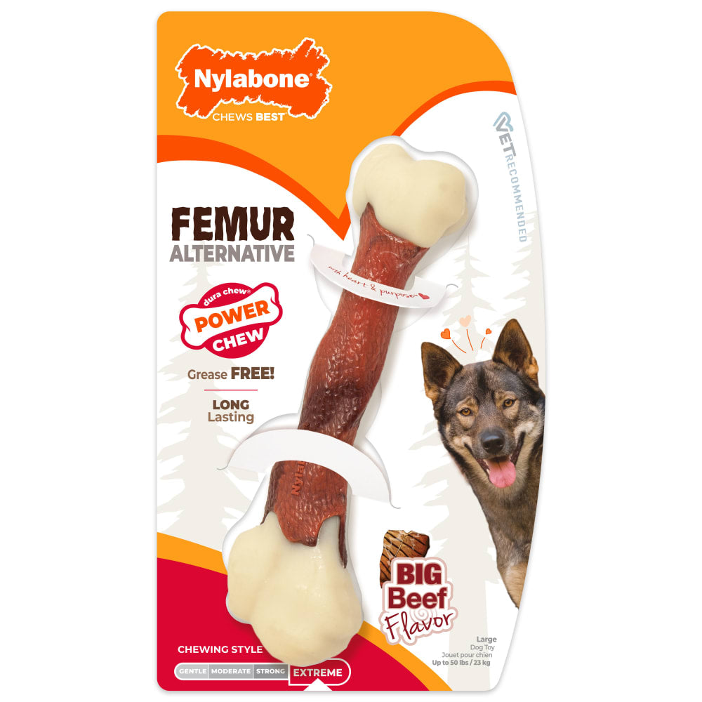Nylabone - Dura Chew Femur Alternative Alternative Chew Toy Beef Flavor