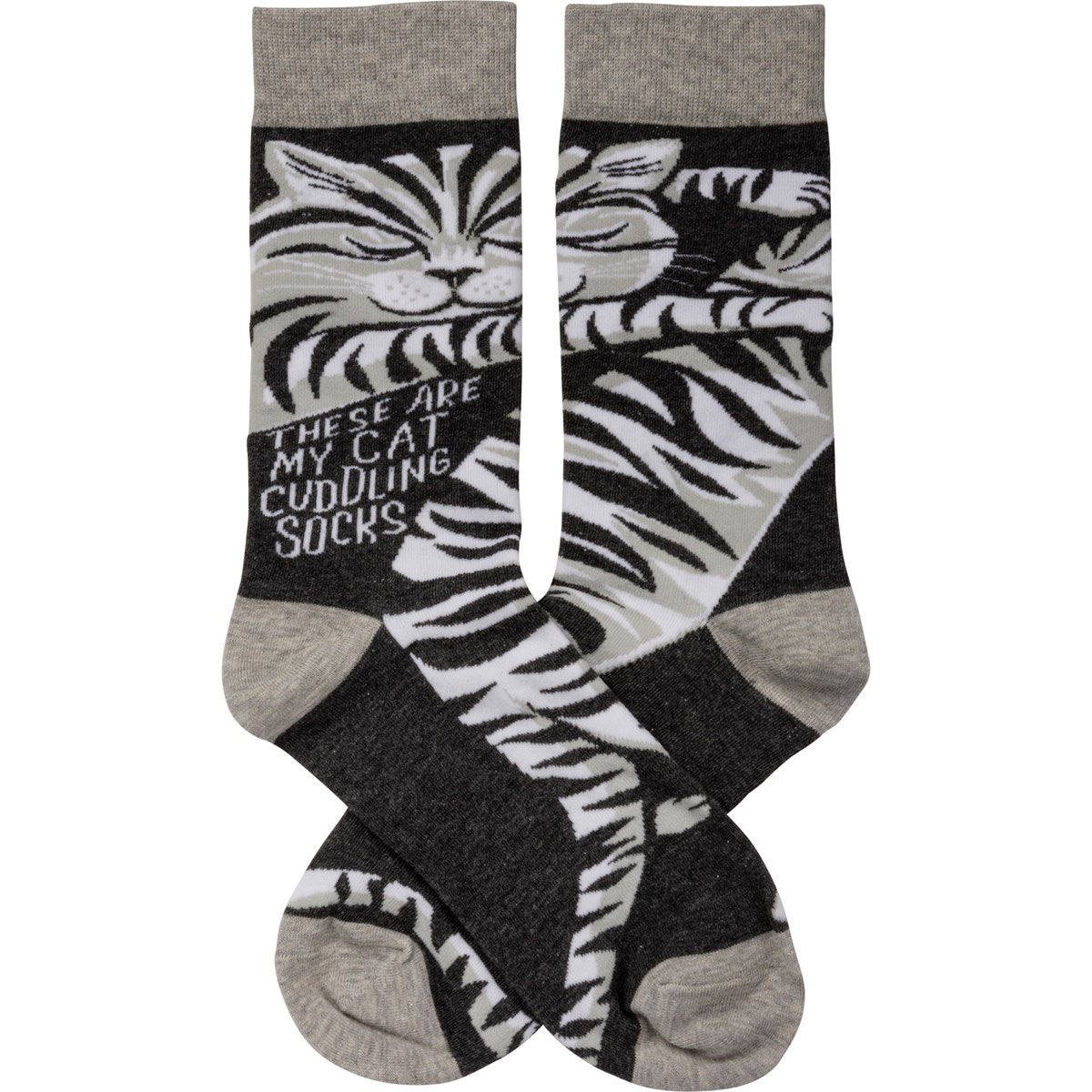 Primitives by Kathy - Socks These are my Cat Cuddling Socks