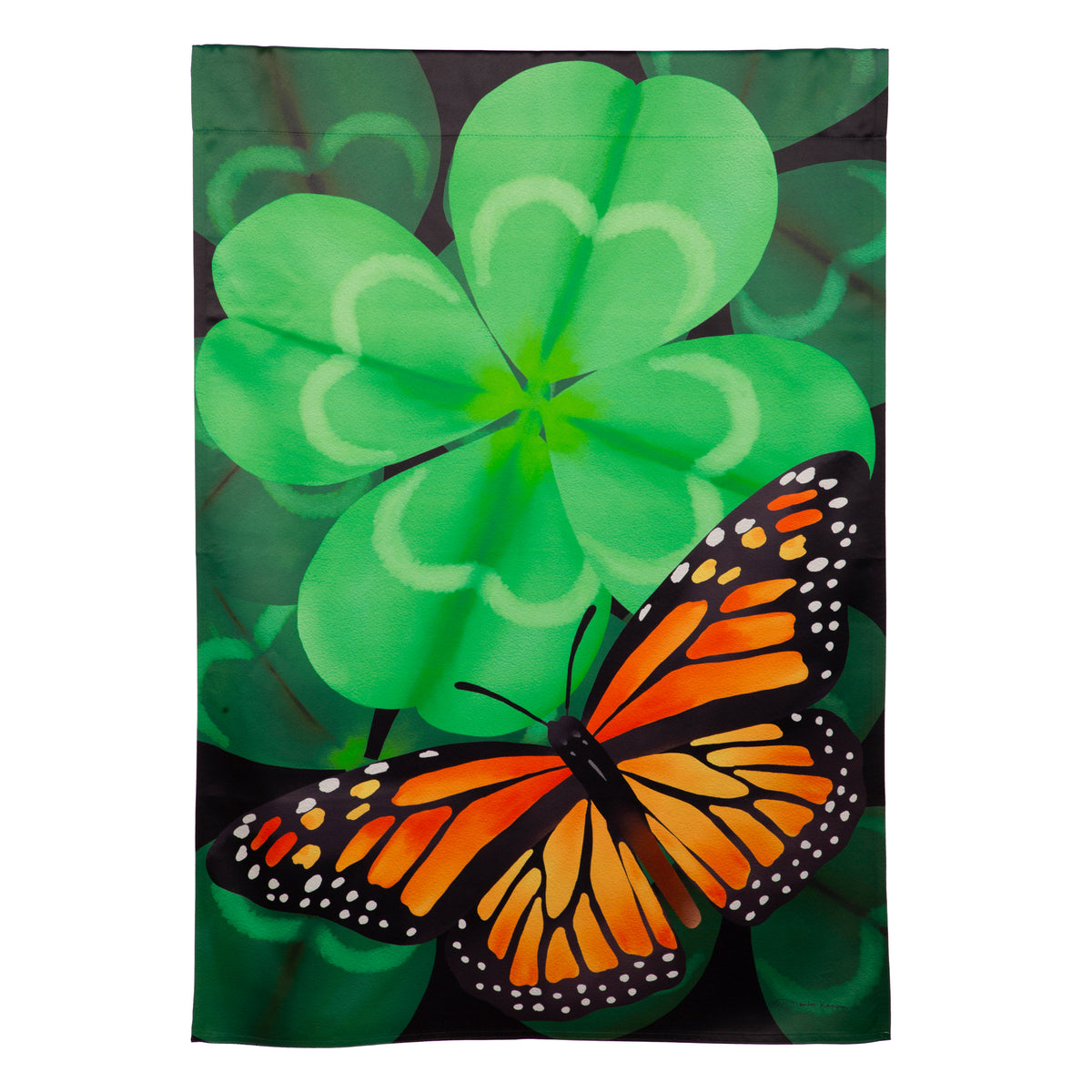 Evergreen Enterprises - Butterfly Clover Garden Flag - Southern Agriculture