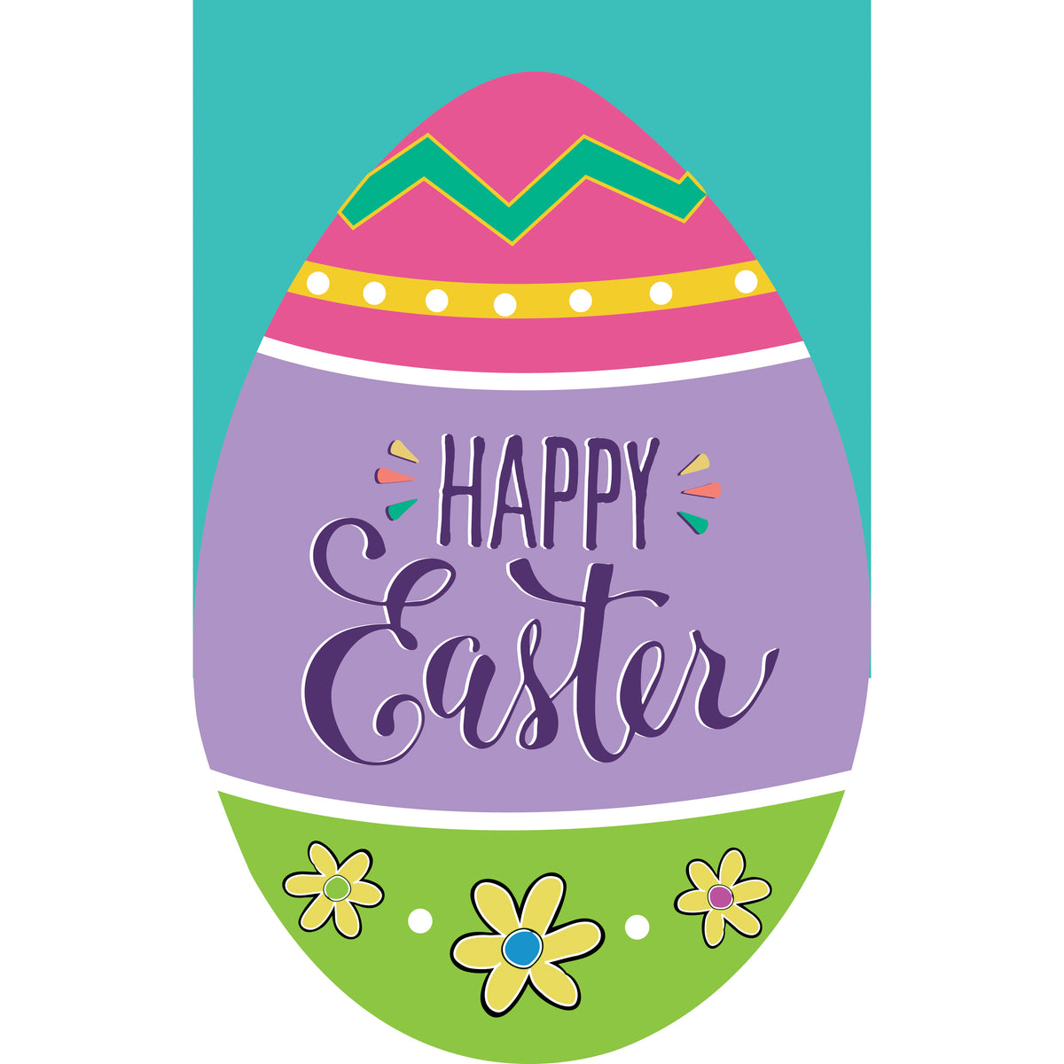 Evergreen Enterprises - Flag Happy Go Lucky Easter