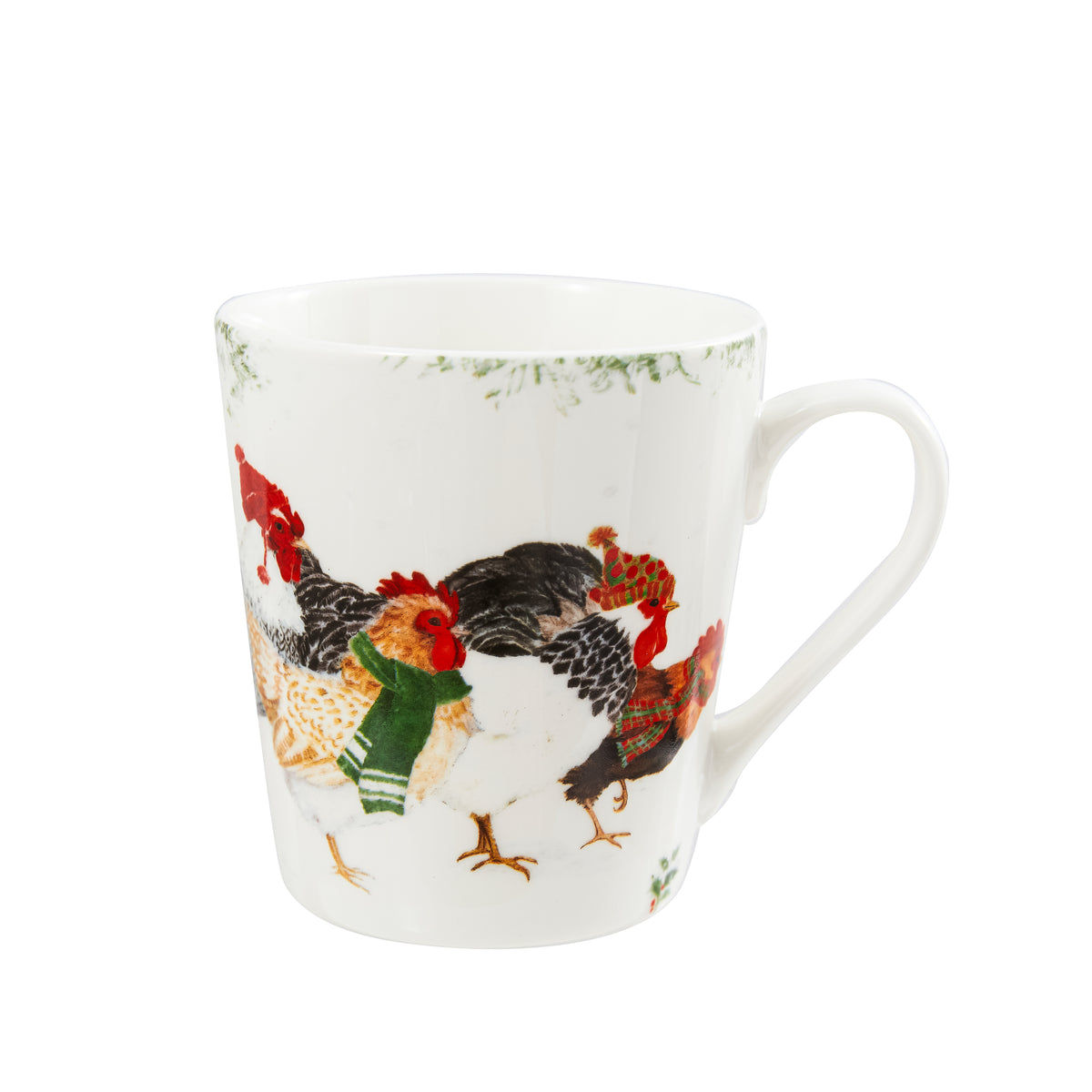 Evergreen Enterprises - Cup Flare Ceramic Winter Chicken Run - Southern Agriculture