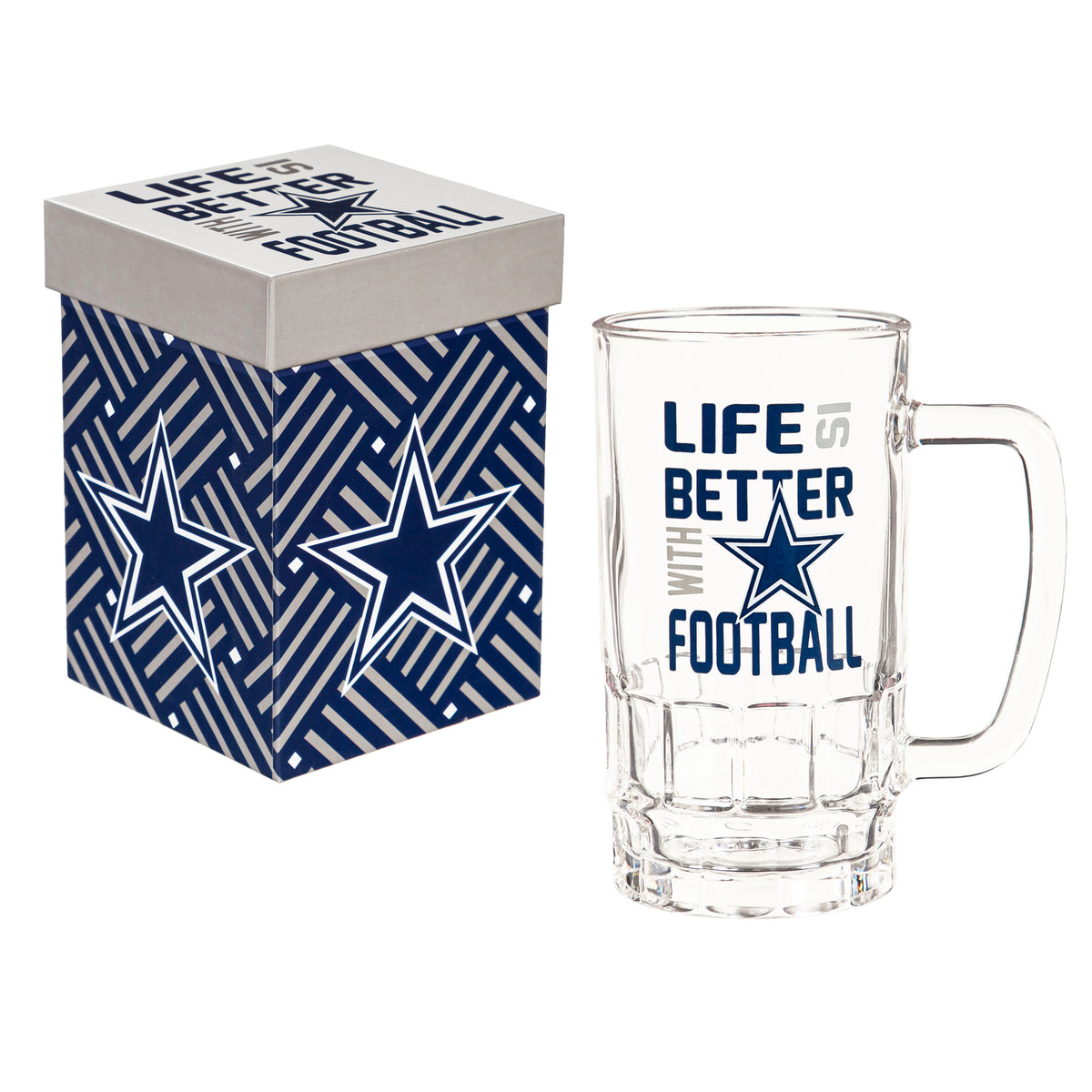 Evergreen Enterprises - Tankard Cup with Gift Box Dallas Cowboys - Southern Agriculture