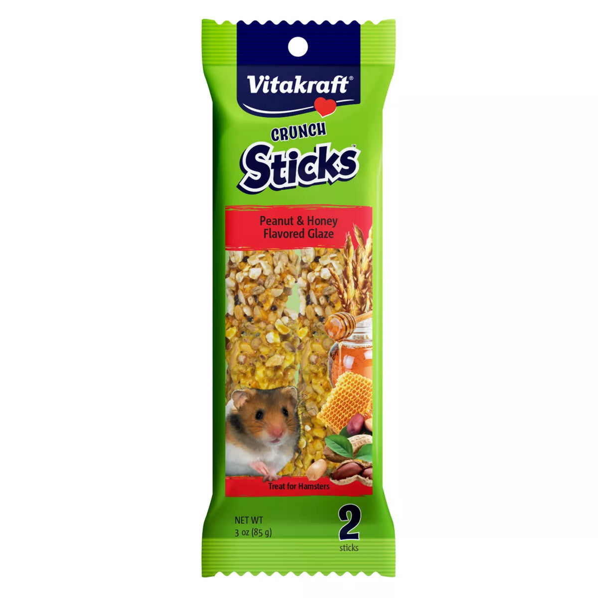 Vitakraft - Peanut and Honey Glazed Hamster Crunch Sticks