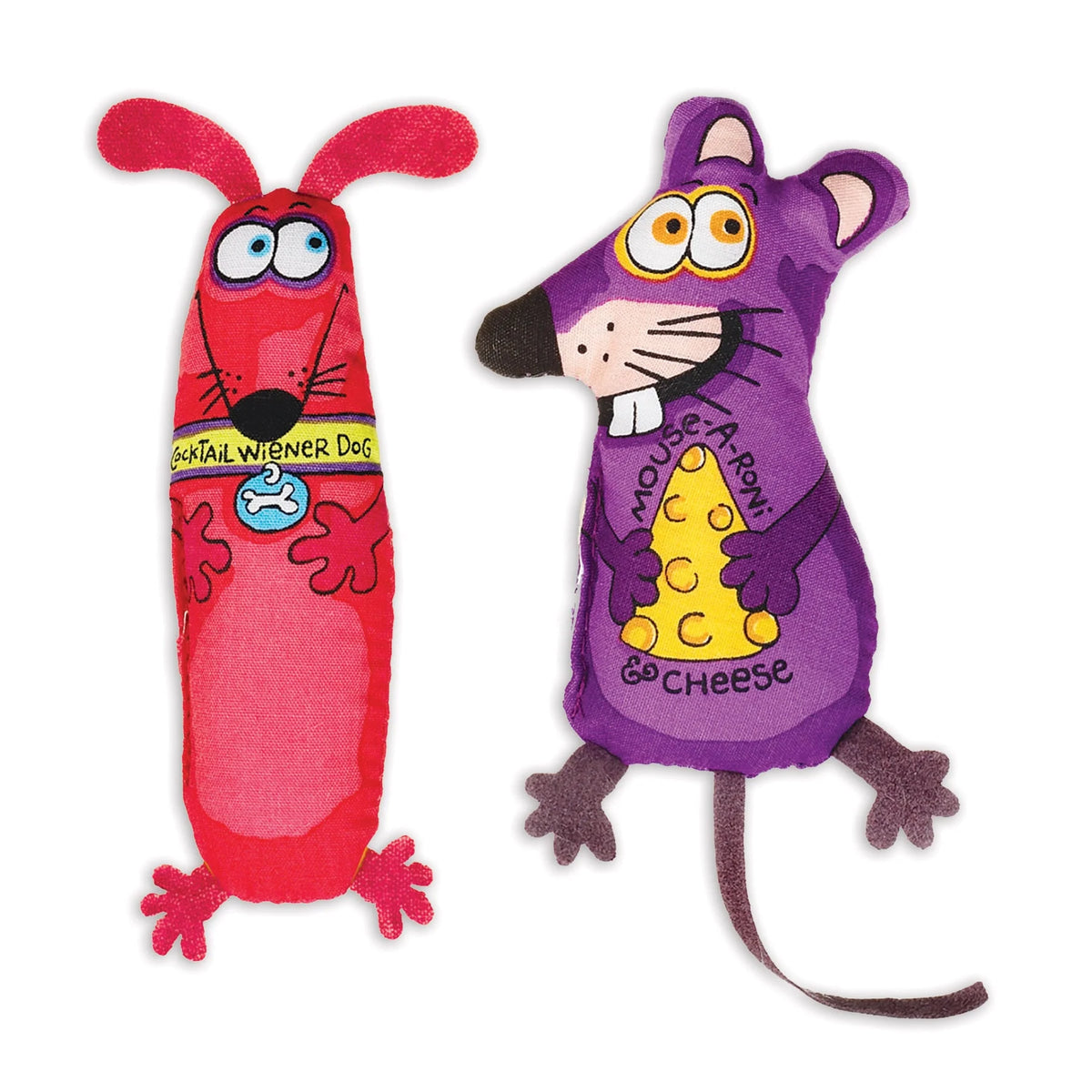 Petmate - AppeTeasers Mouse And Weiner Dog Catnip Toys - Southern Agriculture