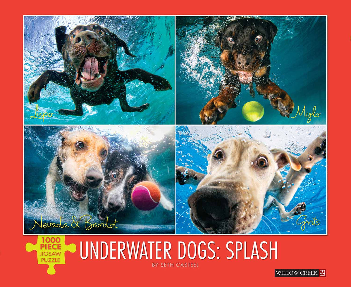 Willow Creek Press - Puzzle Underwater Dogs: Splash - 1000 piece