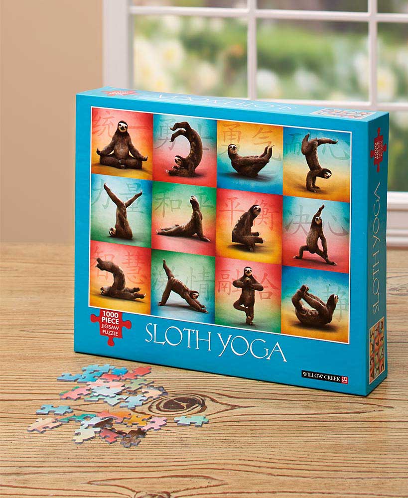 Willow Creek Press - Puzzle Sloth Yoga - 1000 piece