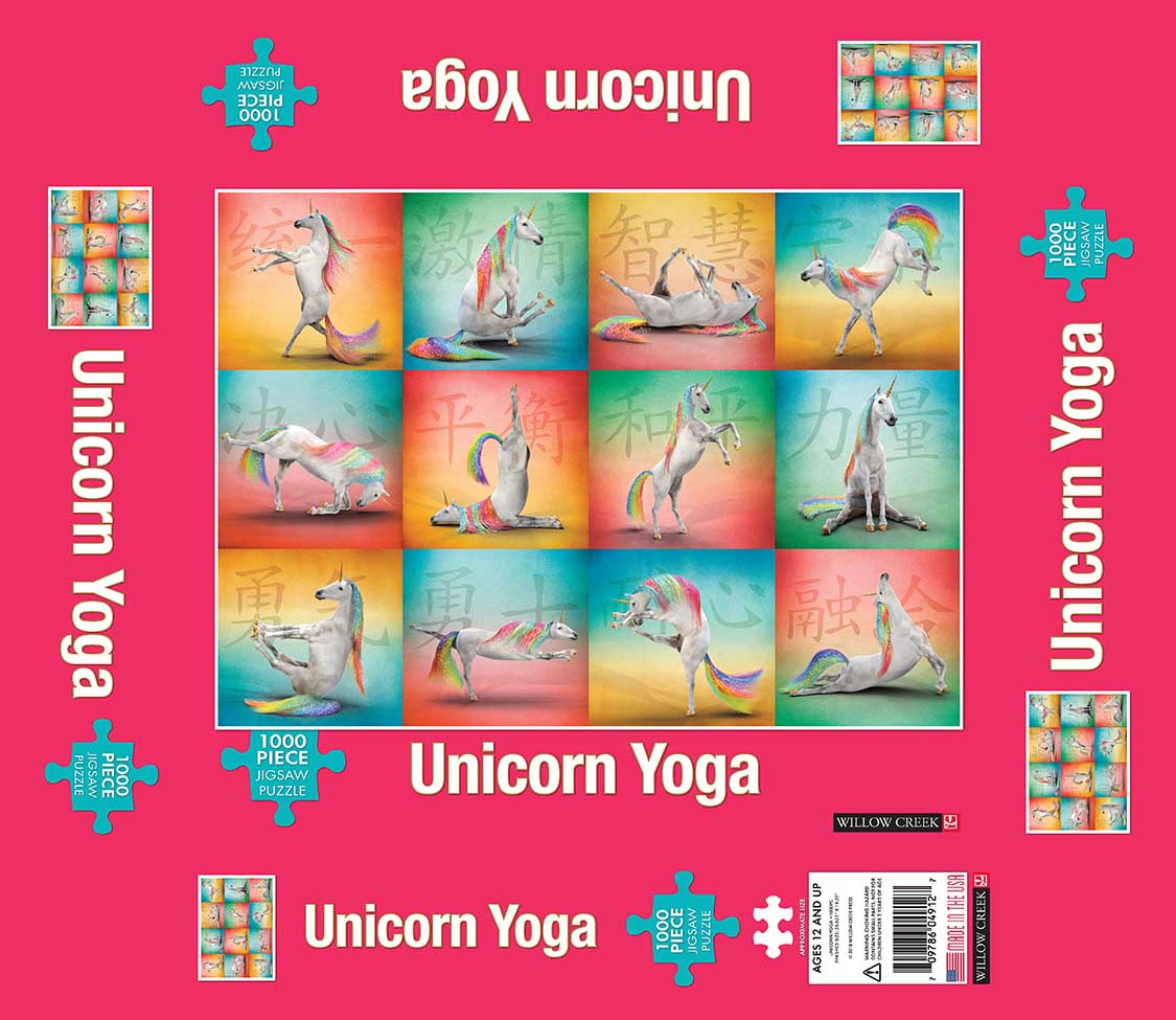 Willow Creek Press - Puzzle Unicorn Yoga - 1000 piece