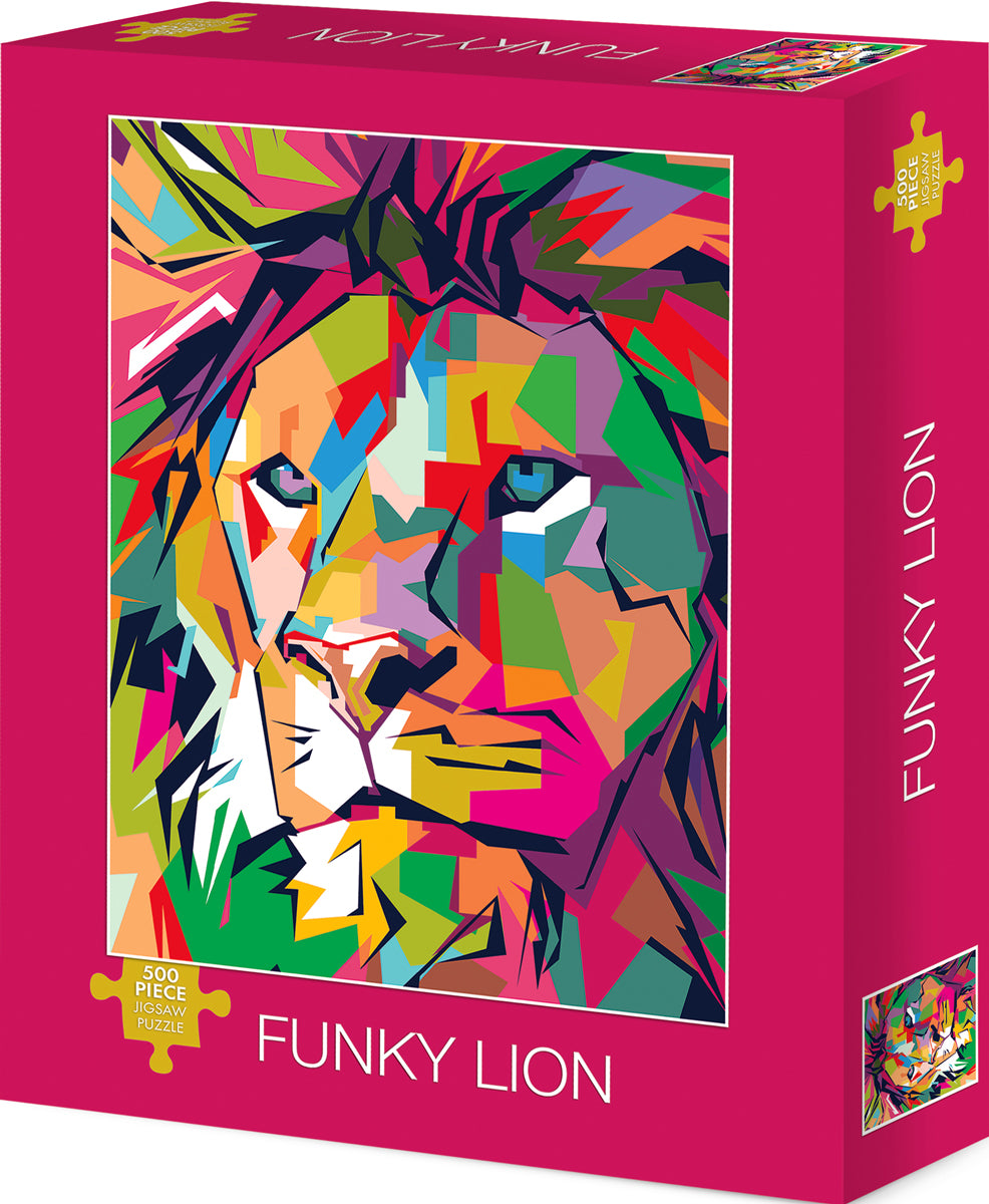 Willow Creek Press - Puzzle Funky Lion - 500 piece