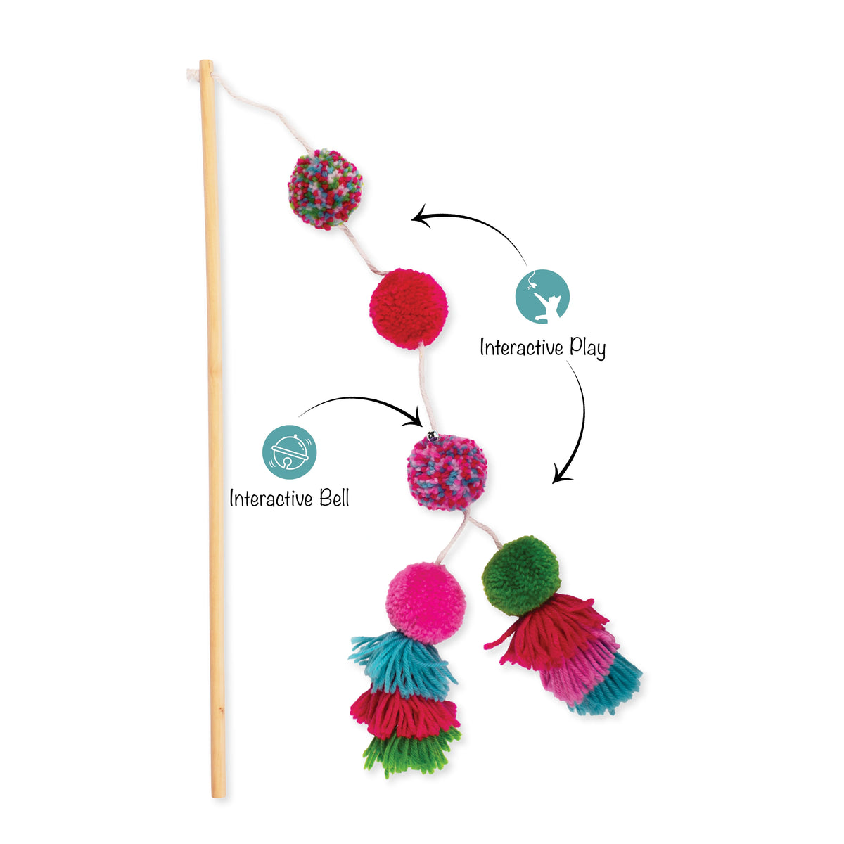 Petshop by Fringe Studio - Cat Toy Shake Your Pom Pom