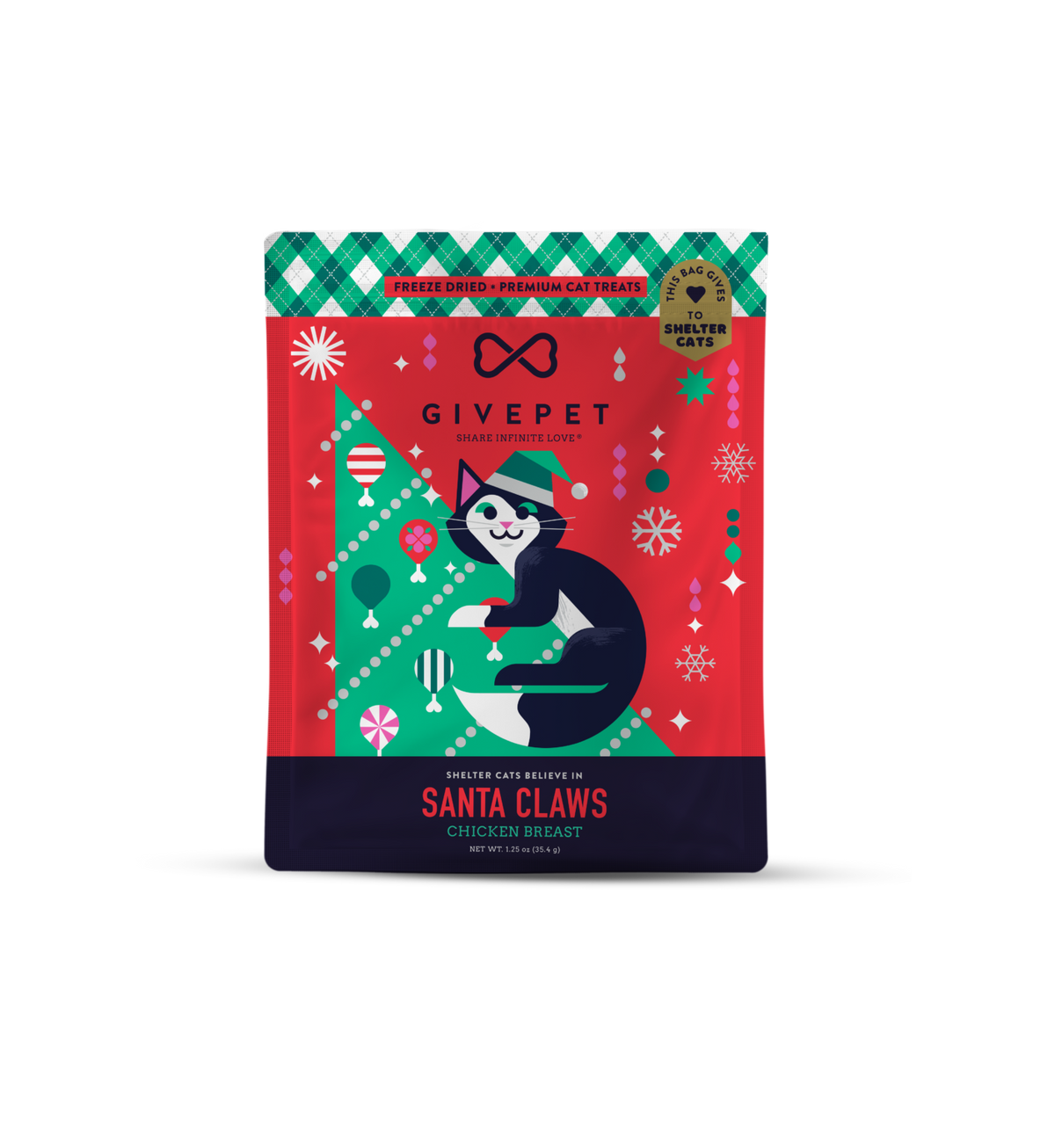 GivePet - Santa Claws FreezeDried Cat Treats - Southern Agriculture