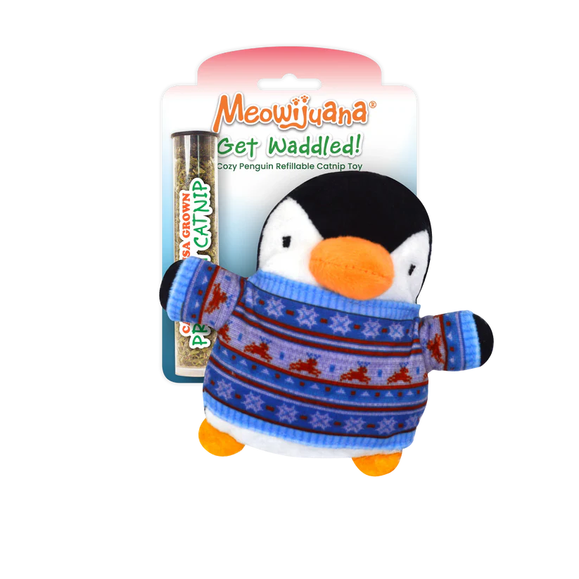 Meowijuana - Get Waddled Cozy Penguin Catnip Toy