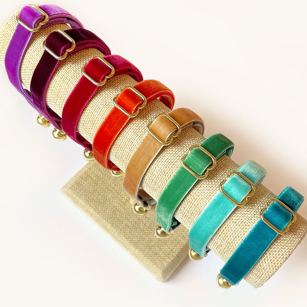 Made by Cleo - Velvet Breakaway Cat Collar