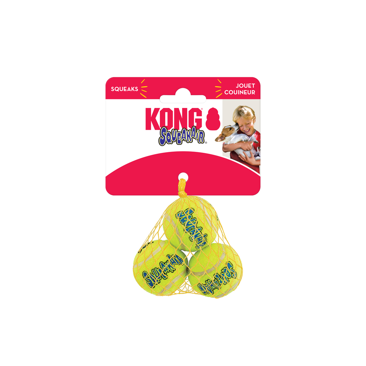 KONG - SQUEAKAIR BALLS 3PK XSmall - Southern Agriculture