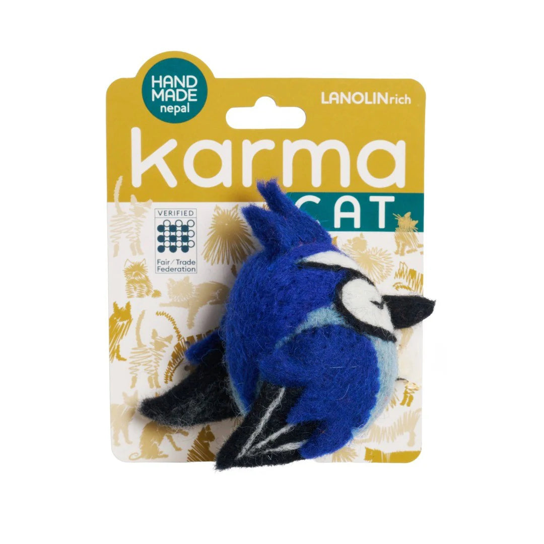 Dharma Dog Karma Cat - Cat Toy Wild Bird Blue Jay