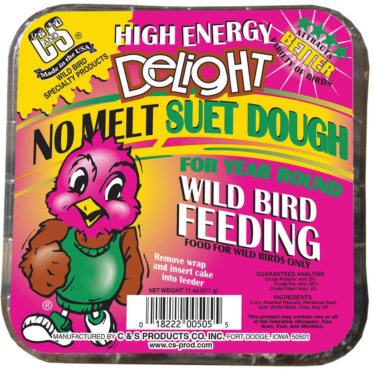 C & S Products - High Energy Delight Suet No Melt