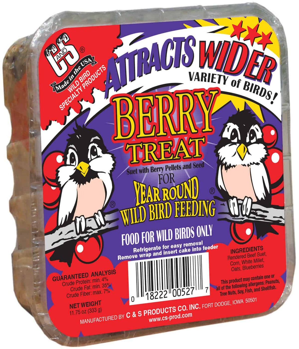 C & S Products - Berry Treat Suet - Southern Agriculture