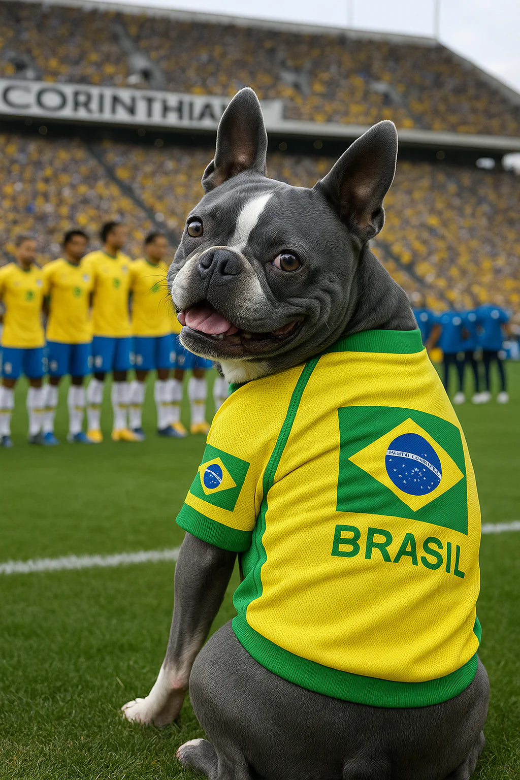 Parisian Pet - Dog Jersey Team Brazil Soccer