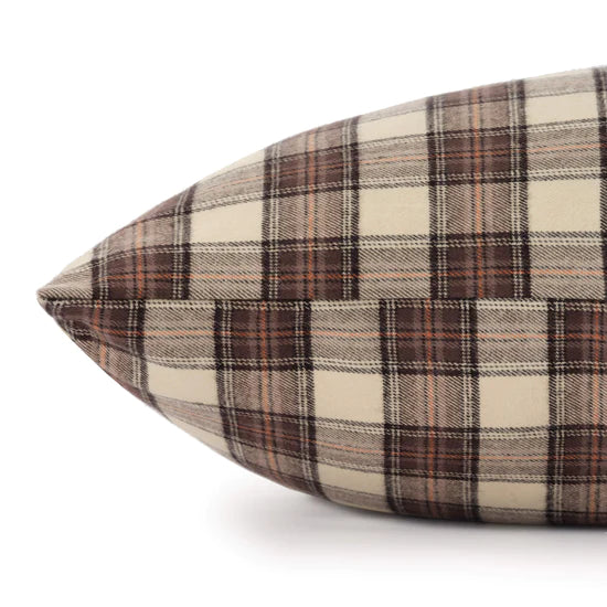 The Foggy Dog - Dog Bed Chestnut Plaid Flannel