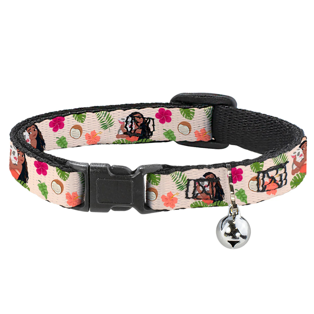 Buckle Down - Cat Collar Breakaway with Bell, Moana Hugging Pua