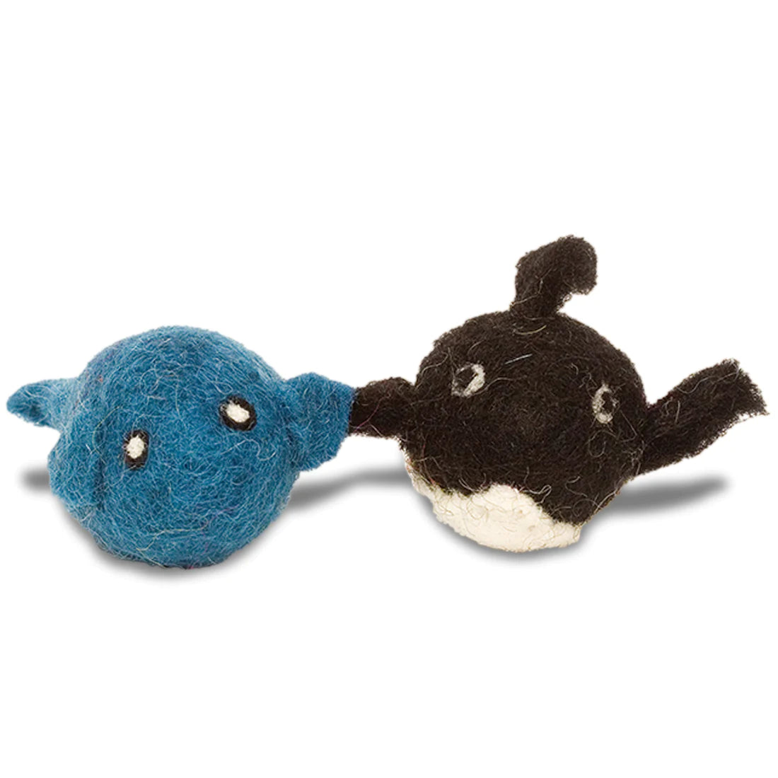 Dharma Dog Karma Cat - Cat Toy Wool Whale & Orca - Southern Agriculture