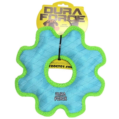Tuffy Dog Toys - DuraForce Med Gear Ring Durable Squeak Toy