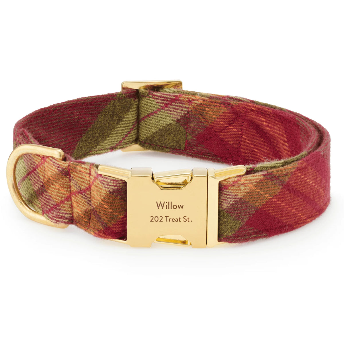The Foggy Dog - Dog Collar Orchard Plaid