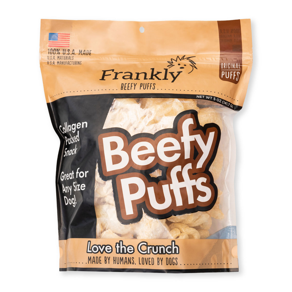 Frankly Pet - Beefy Puffs Original Flavor Dog Treats - Southern Agriculture