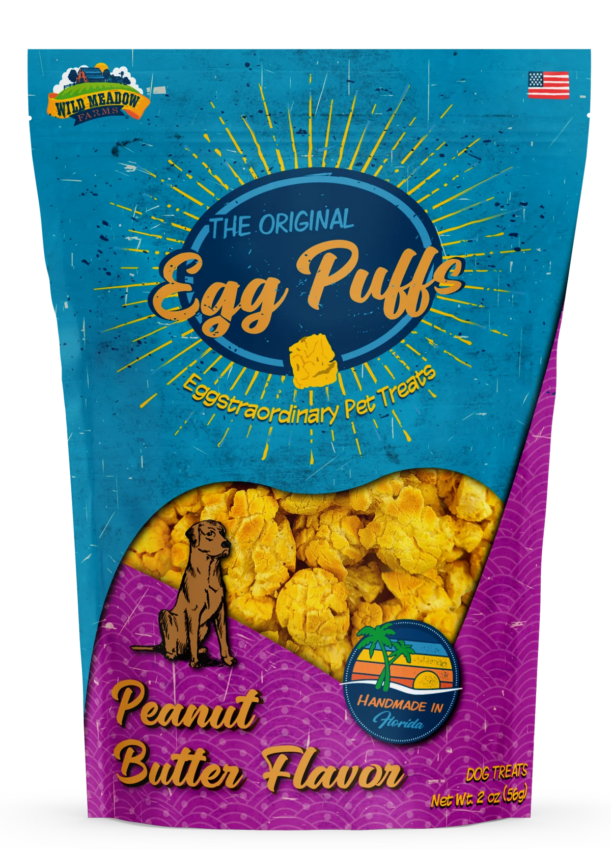 Wild Meadow Farms - Egg Puffs Peanut Butter Dog Treat's