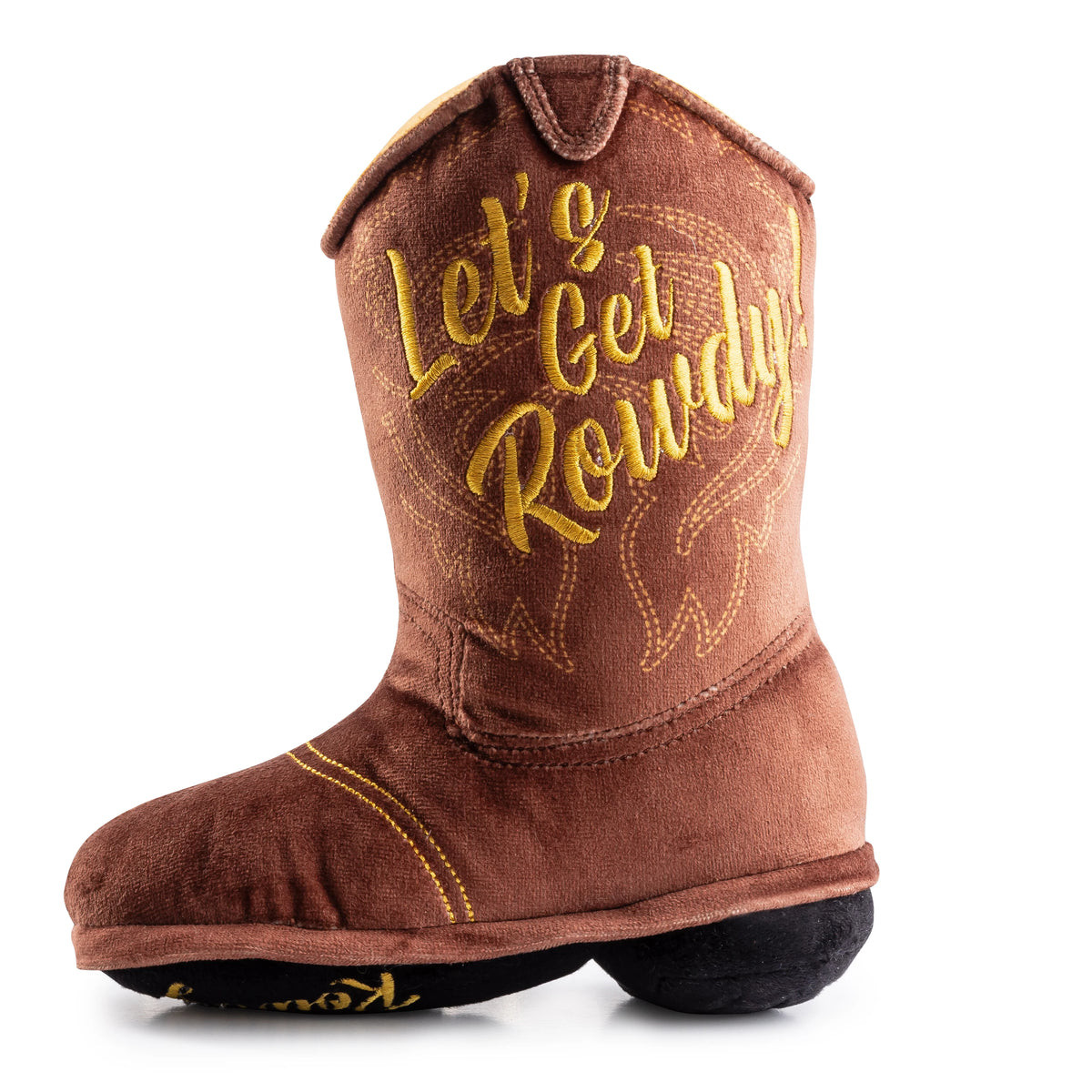 Haute Diggity Dog - Brown Cowboy Boot Dog Toy
