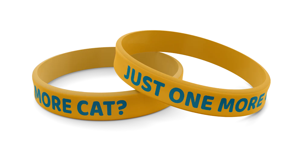 Wild Meadow Farms Wrist Band Just One More Cat? Silicone