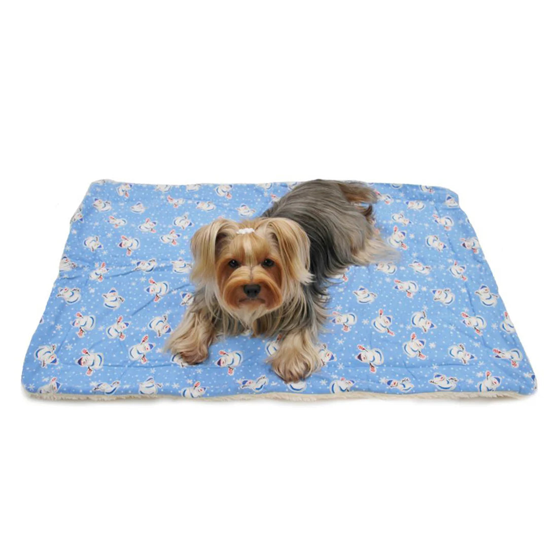 Klippo - Ultra-Plush Blanket Flannel Snowman and Snowflakes
