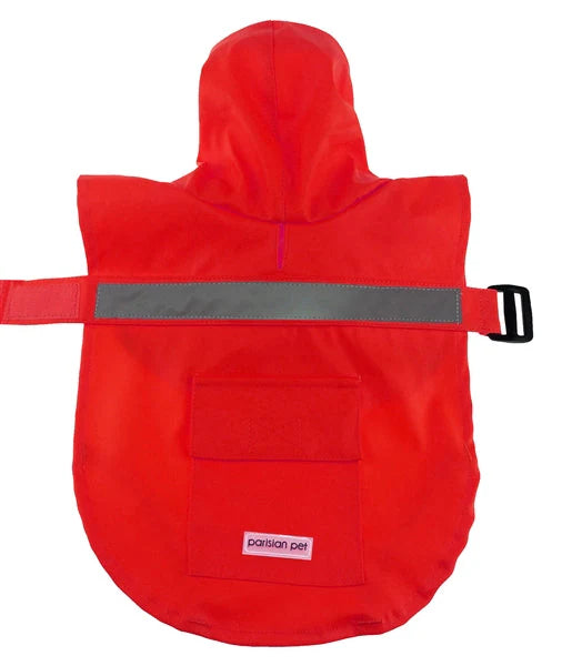 Parisian Pet - Dog Raincoat - Red