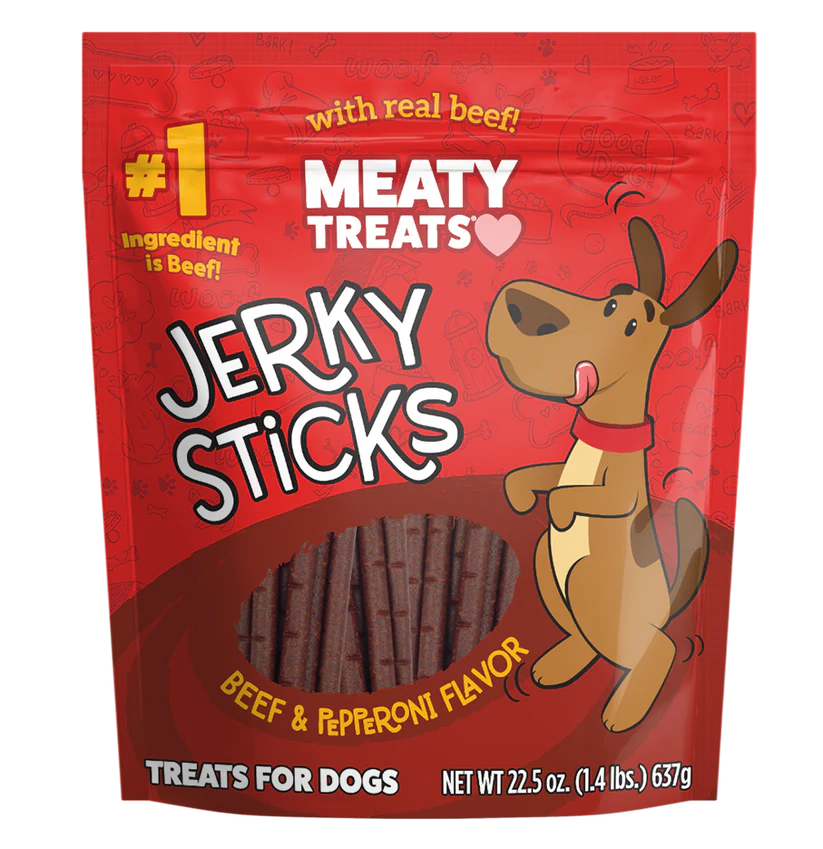 Meaty Treats - Jerky Sticks Beef & Pepperoni Flavor for Dogs - Southern Agriculture