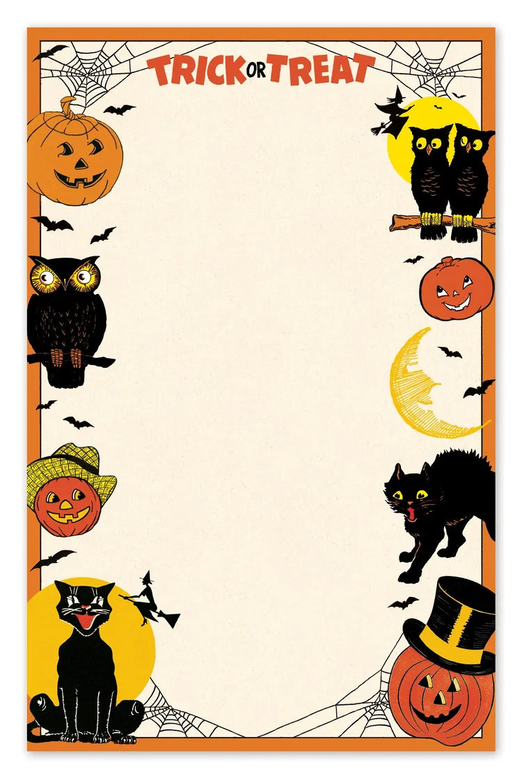 Cavallini Papers & Co - Notepad Halloween