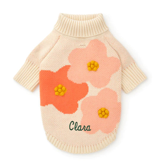 The Foggy Dog - Dog Sweater In Bloom Spring
