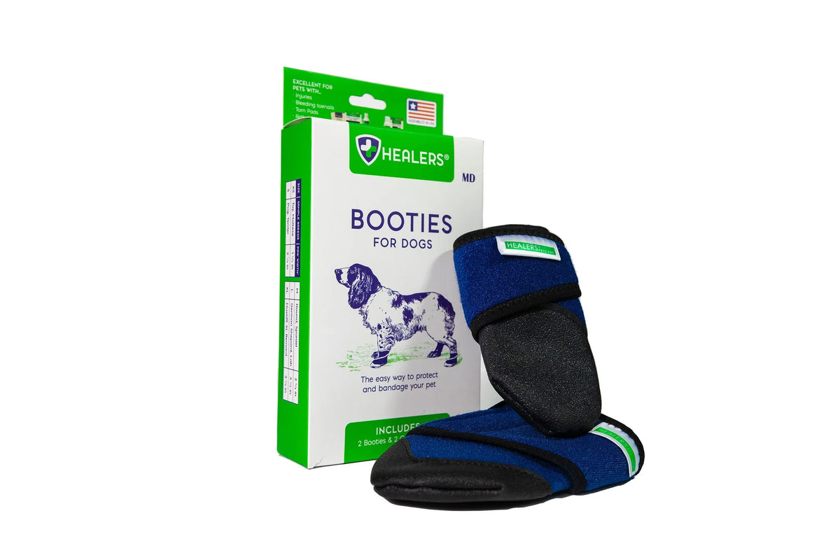Healers PetCare - Booties for Dogs (2 Booties & 2 Gauze Inserts)