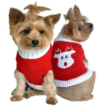 Doggie Design - Sweater Red Rudolph