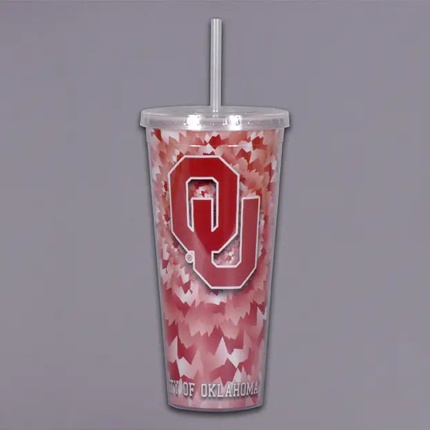 Magnolia Lane - Tumbler w/ Lid & Straw Collegiate OU Tie Dye - Southern Agriculture
