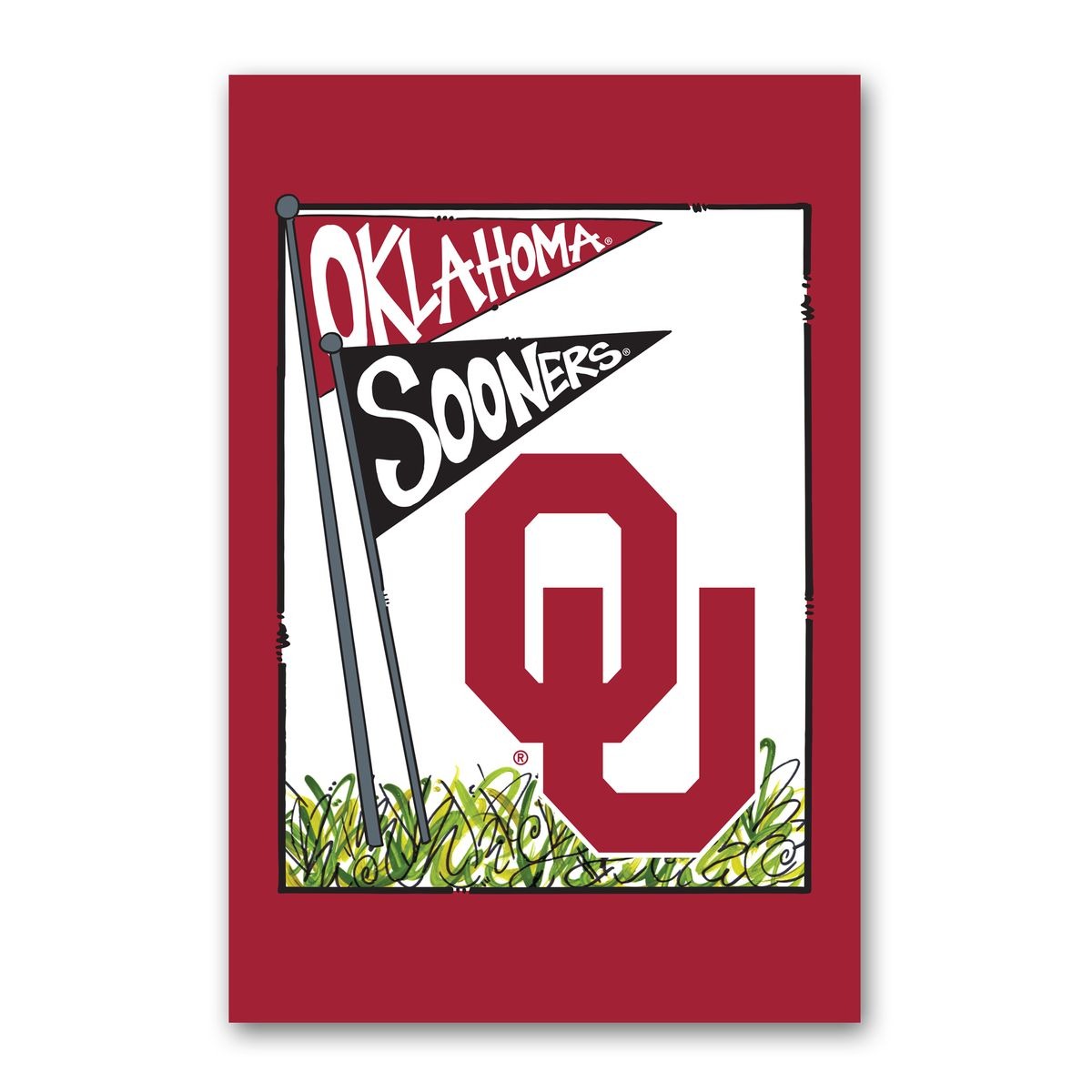 Magnolia Lane - Oklahoma University Flag