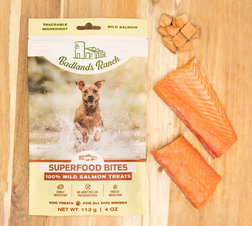 Badlands Ranch - Superfood Bites 100% Salmon Wild Treats Freeze-Dried Raw - Southern Agriculture