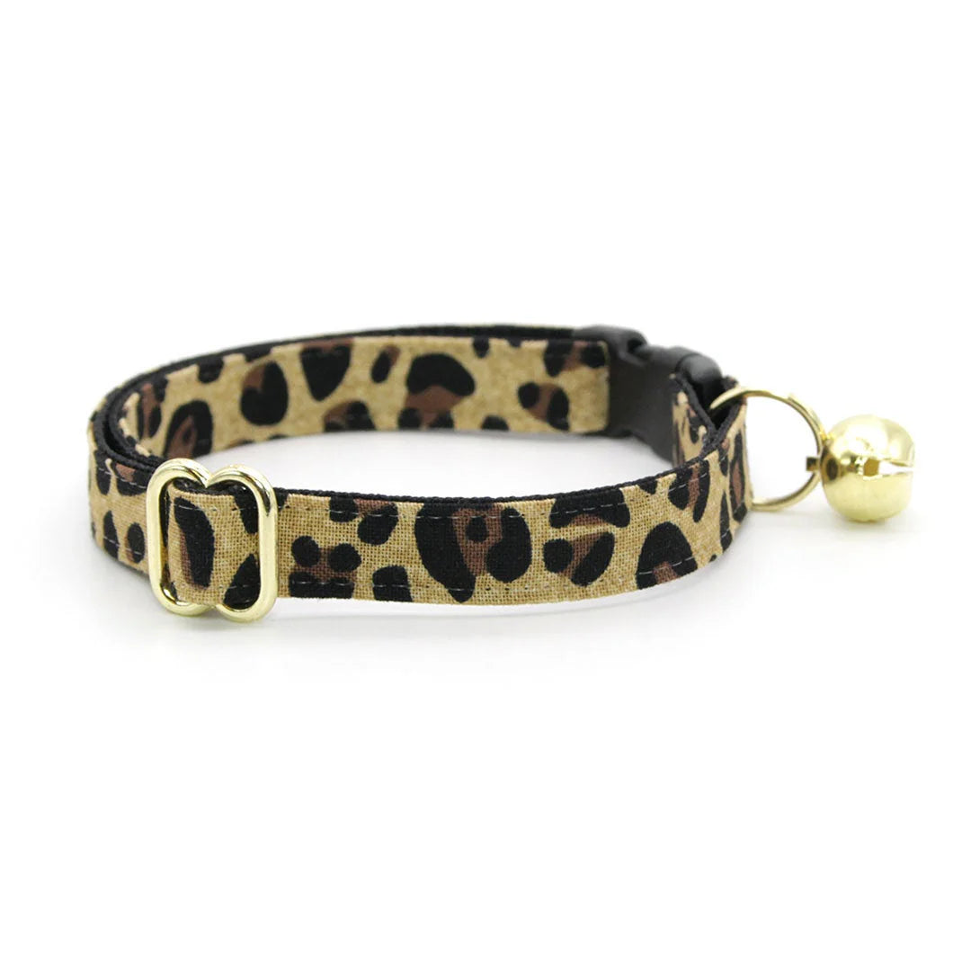 Made by Cleo - Cat Collar "Safari" Breakaway with Gold