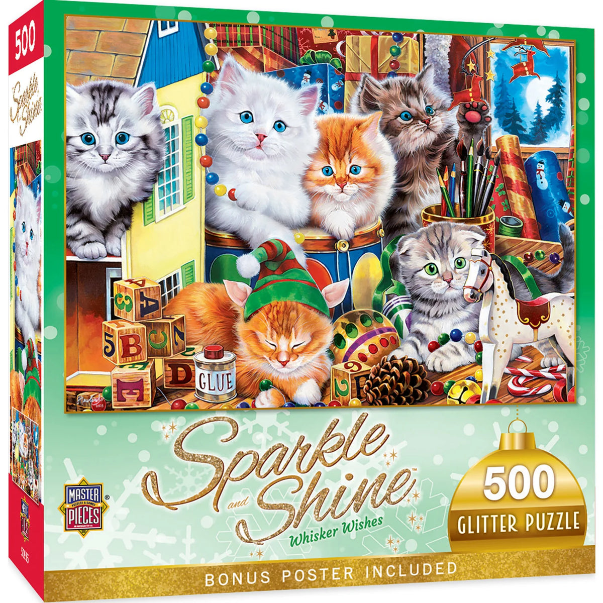 MasterPieces - Puzzle Sparkle & Shine - Whisker Wishes 500 Piece
