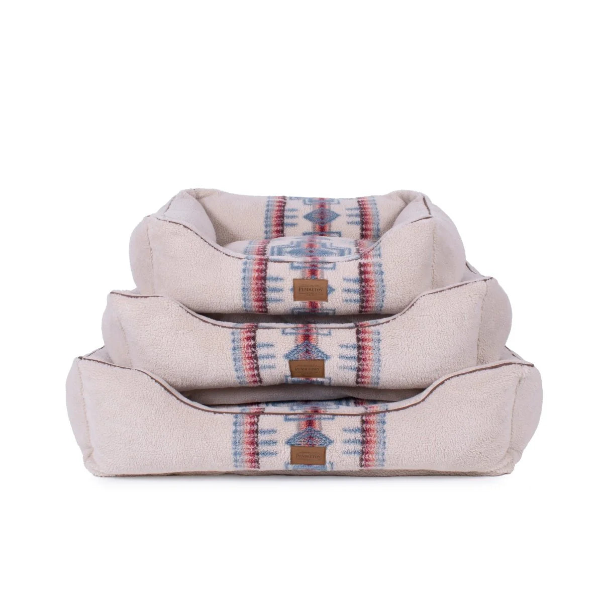 Carolina Pet Company - Pendleton Serape Rosewood Berber Kuddler Dog Bed