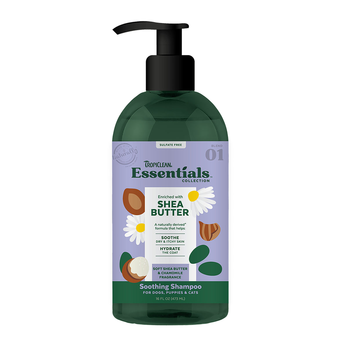 Tropiclean - Essential Shea Butter Shampoo for Dog,Puppies & Cat - Southern Agriculture
