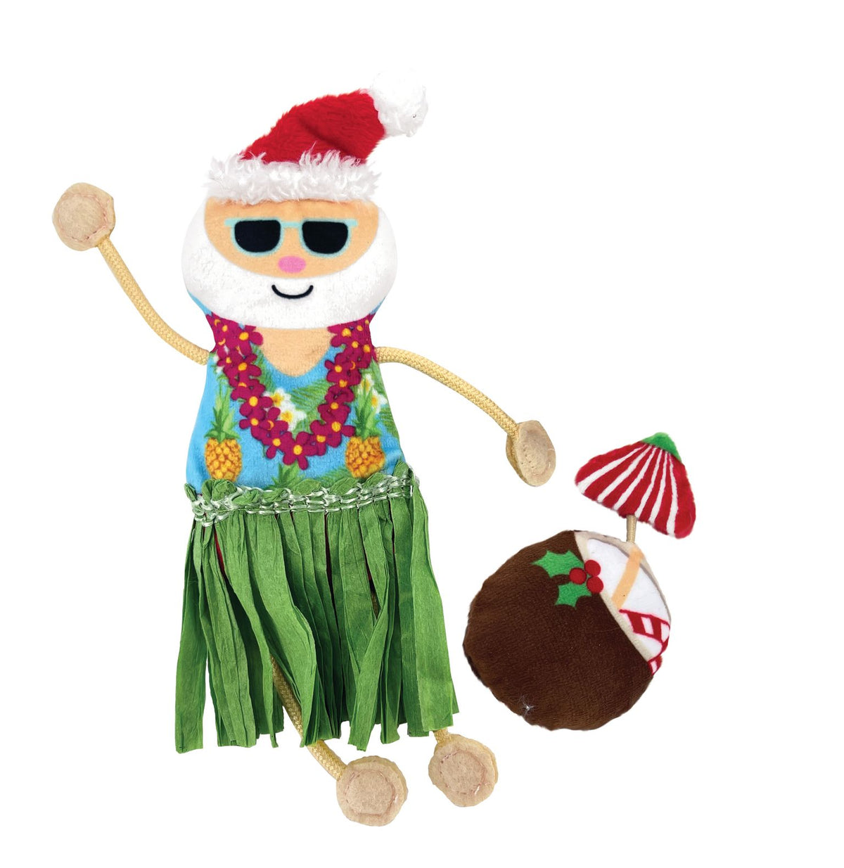 KONG - Holiday Cat Tropics Santa With Basket