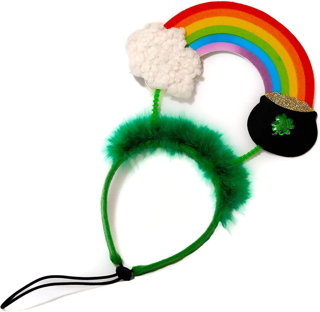 Midlee - St. Patrick's Rainbow Pot of Gold Dog Headband - Southern Agriculture