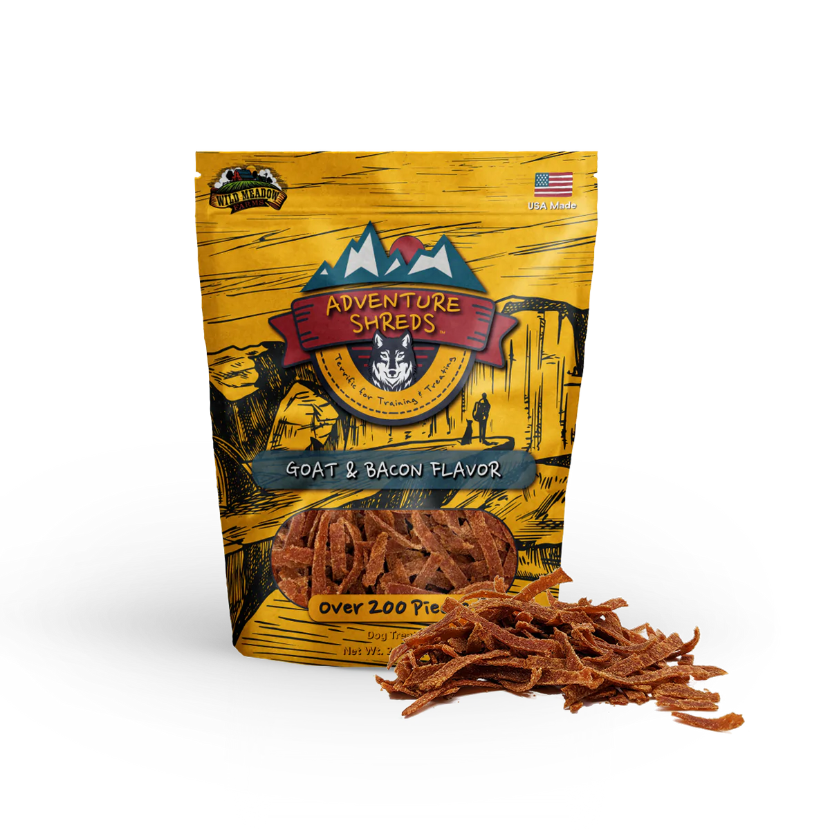 Wild Meadow Farms Adventure Shreds Goat & Bacon
