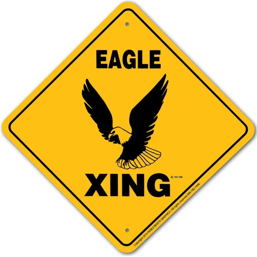 Noble Beasts - Eagle X-ing Sign