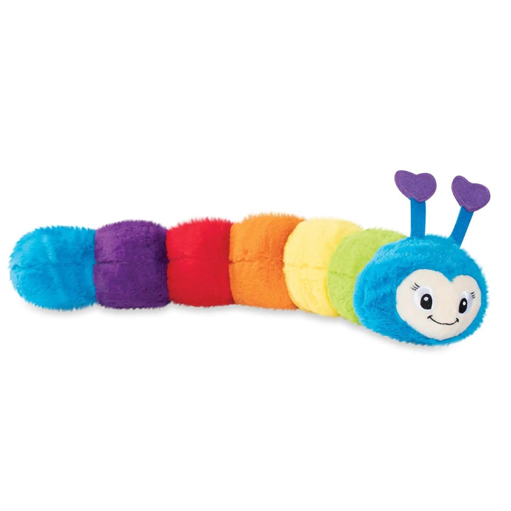 Petshop by Fringe Studio - Don't Bug Me Colorful Worm Plush Dog Toy - Southern Agriculture